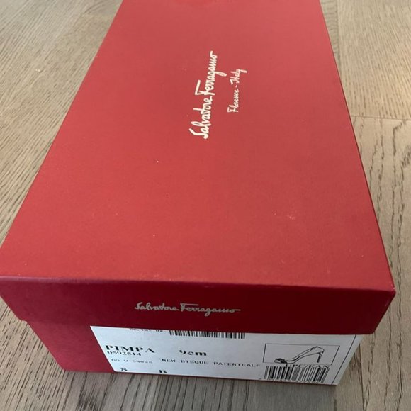 Salvatore Ferragamo 9cm New Bisque Heel (Nude) Size 8 - Picture 7 of 9